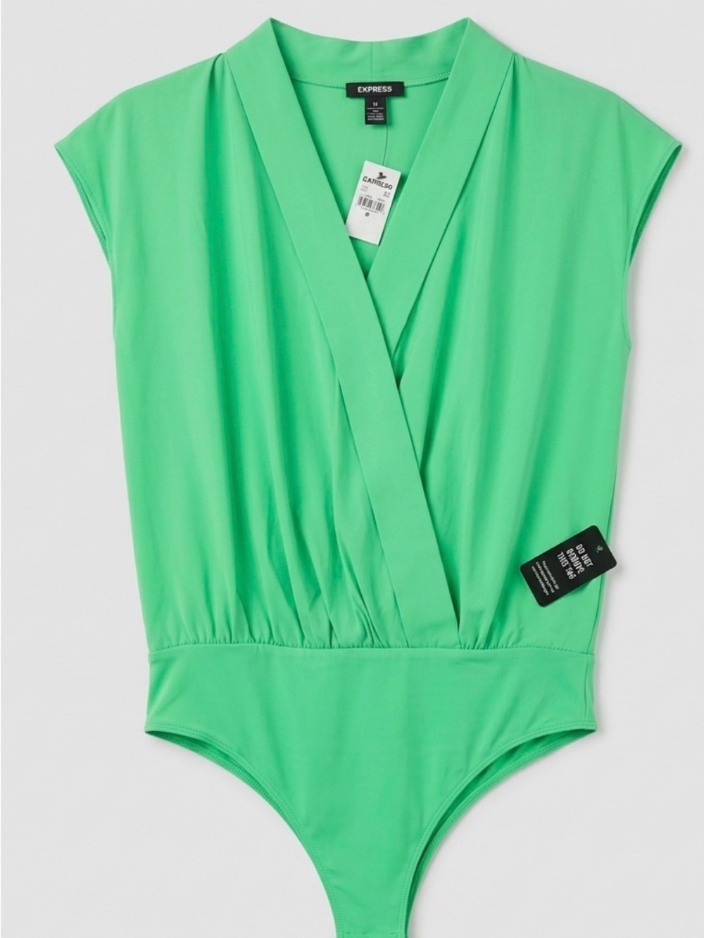 💚EXPRESS - Green V-Neck Bodysuit Camisole